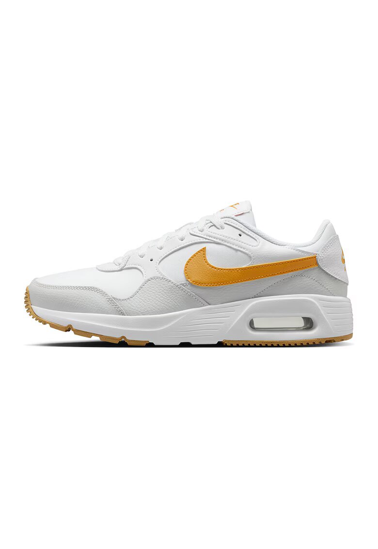 Nike Спортни обувки Air Max с кожа - Бял/Сив/Кралско Синьо