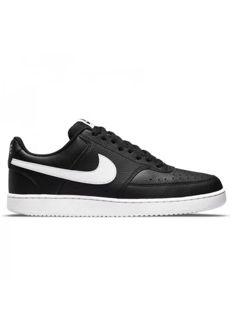 Nike Спортни обувки Court Vision Low Next Nature от еко кожа - Избеляло черно/Бял