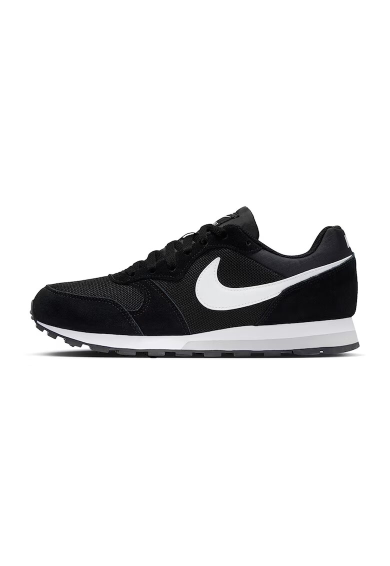 Nike Спортни обувки MD Runner 2 с велур - Мръснобял/Сребрист/Светло бежово