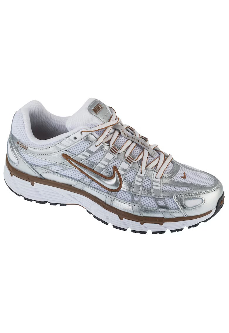 Nike Спортни обувки - W P-6000 - Бял/Кафяв/Сребрист