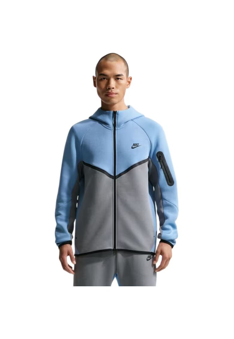 Nike Суичър Tech Fleece Windrunner FZ 55770 - Сив/Син