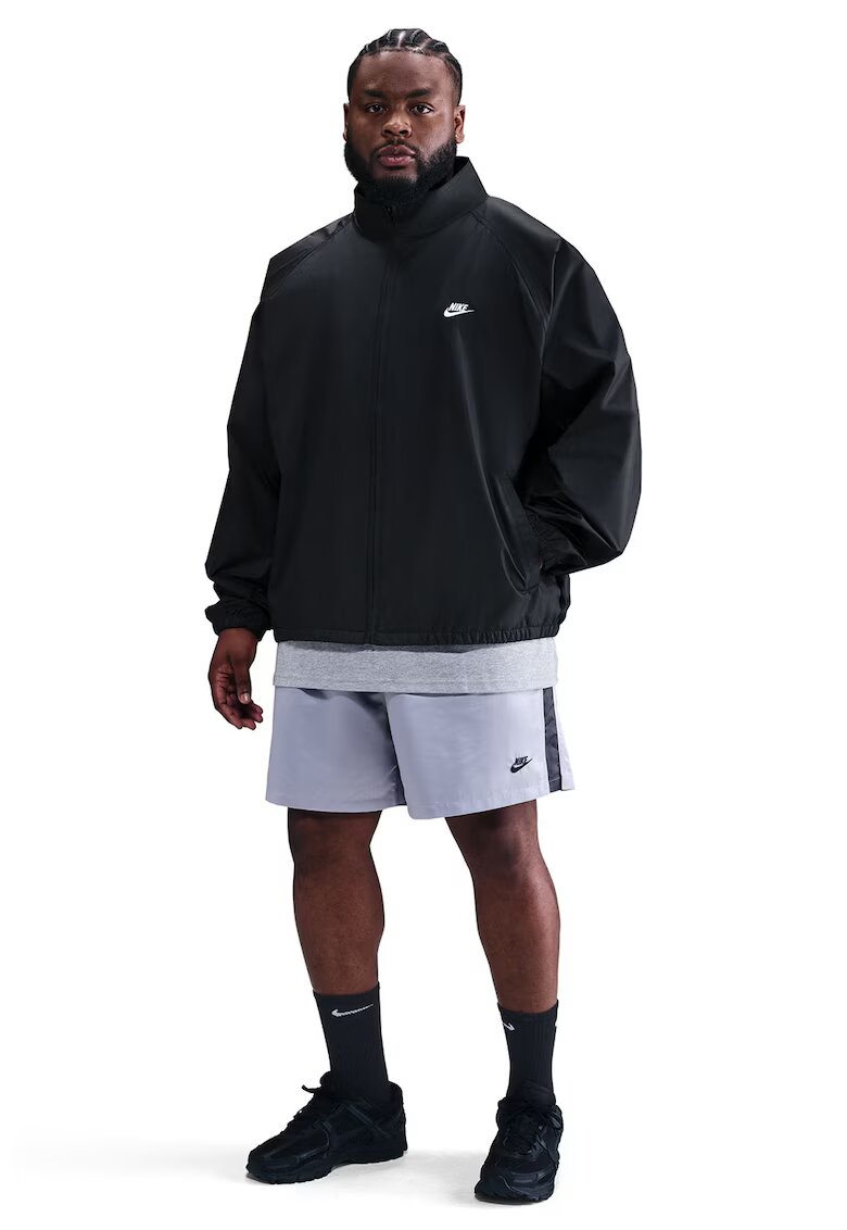 Nike Свободно яке с реглан ръкави - Бял/Черен