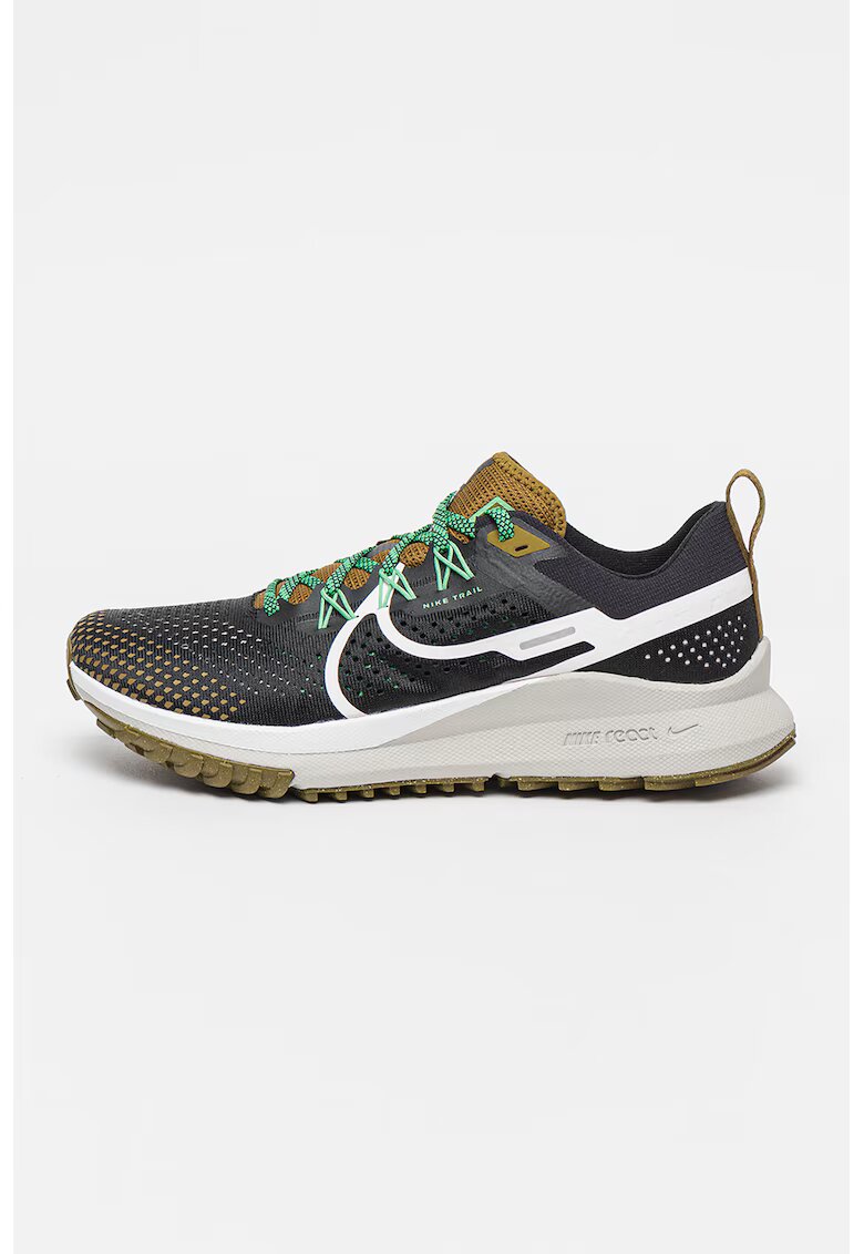 Nike Текстилни обувки React Pegasus 4 за трейл - Бял/Черен/Каки