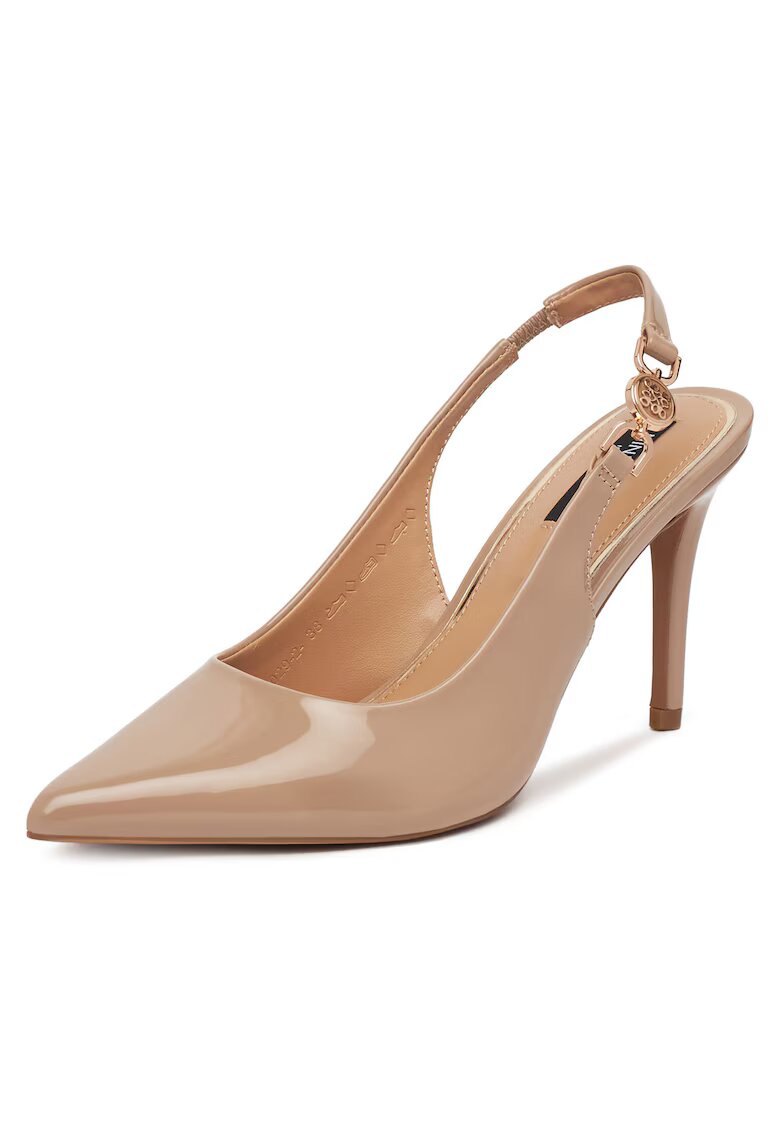 NINE WEST Дамски обувки - ток стилето - бежови - синтетични