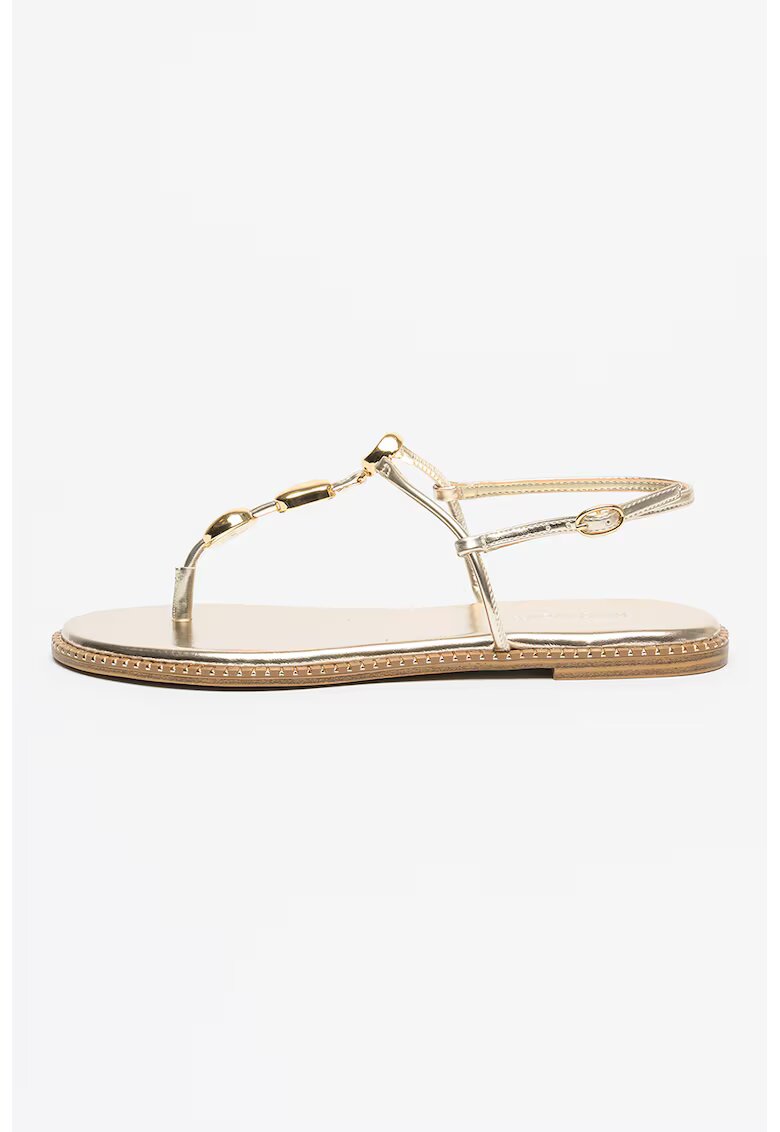 NINE WEST Сандали Derika с метални детайли - Златист