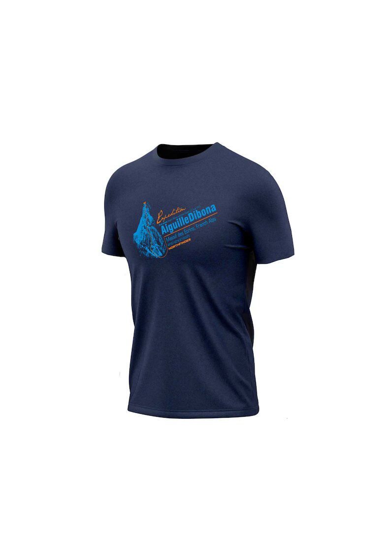 NORTHFINDER Tricou outdoor din lana merino barbati SUSTENHORN2 S nightblue