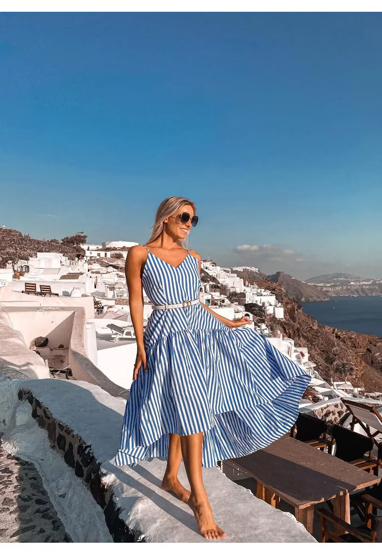 Nympha Clothing Рокля на райета Oia