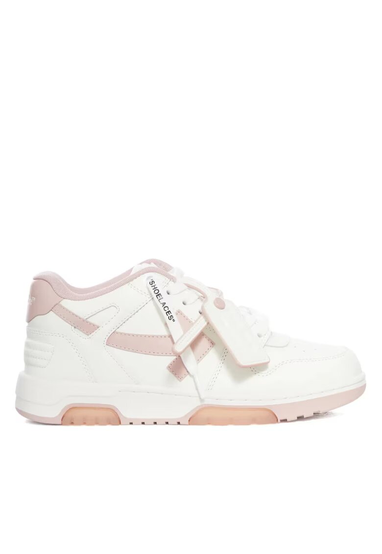 Off-White Маратонки дамски - Off White Out of Office - Бяло Розово - Бял/Розово