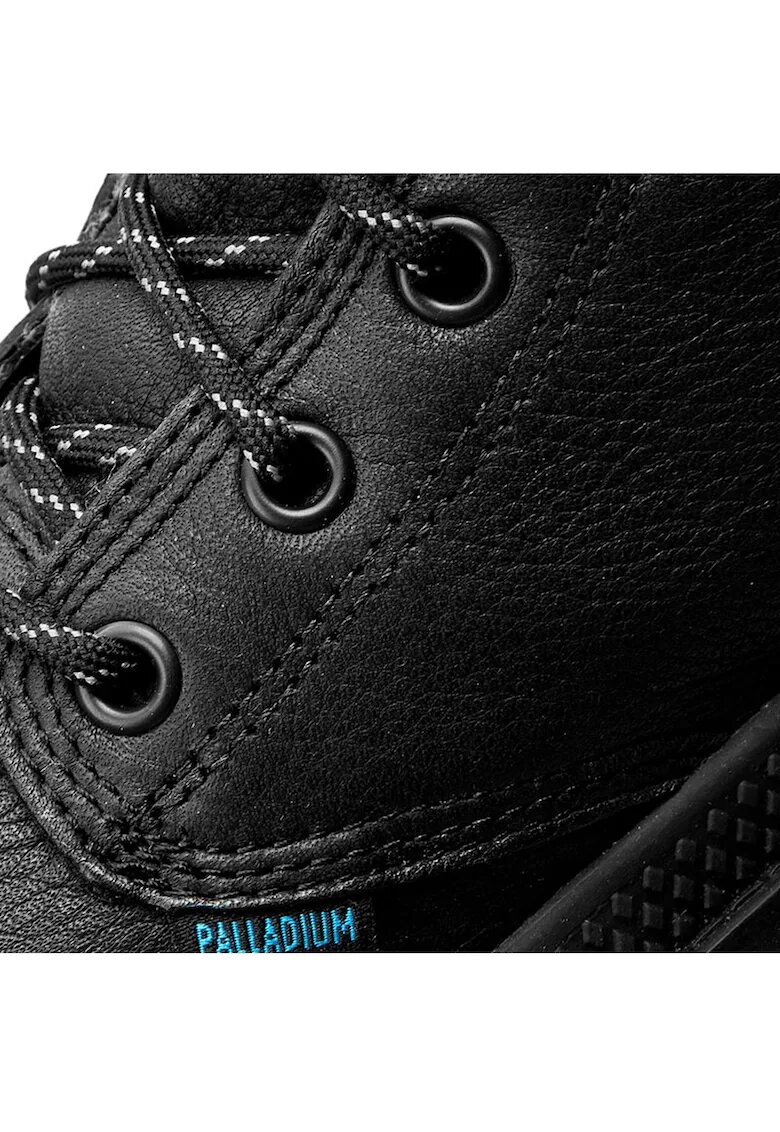 Palladium Дамски ботуши - естествена кожа - водоустойчиви - черни - изолиран интериор