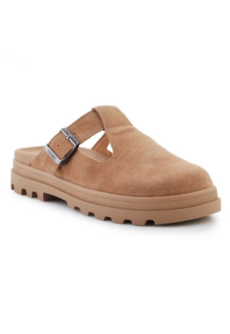 Palladium Дамски сабо - Dunelite Pyla - кафяви - велур