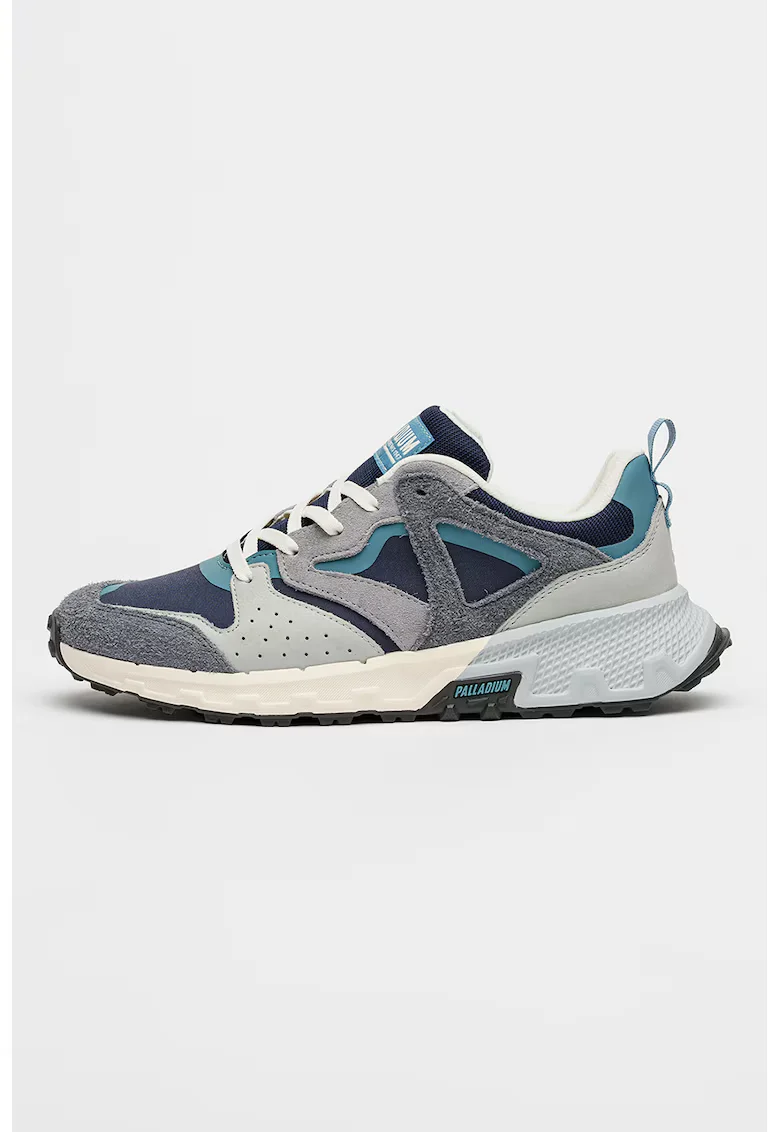 Palladium Скосени спортни обувки Offrunner Outcity с перфорации - Сив/Индигово синьо