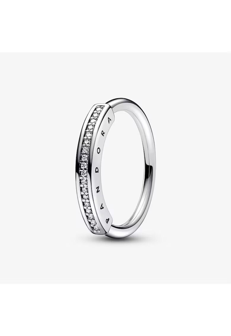 Pandora Пръстен Signature ID Pave цирконий от сребро 925