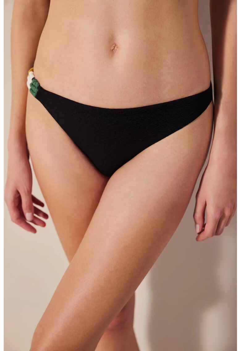 Penti Дамски слипове Mid-Waist Hipster - черни - полиестер/еластан
