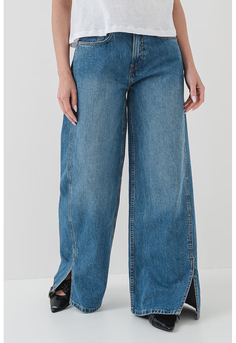 Pepe Jeans London Дънки с широк крачол и цепки