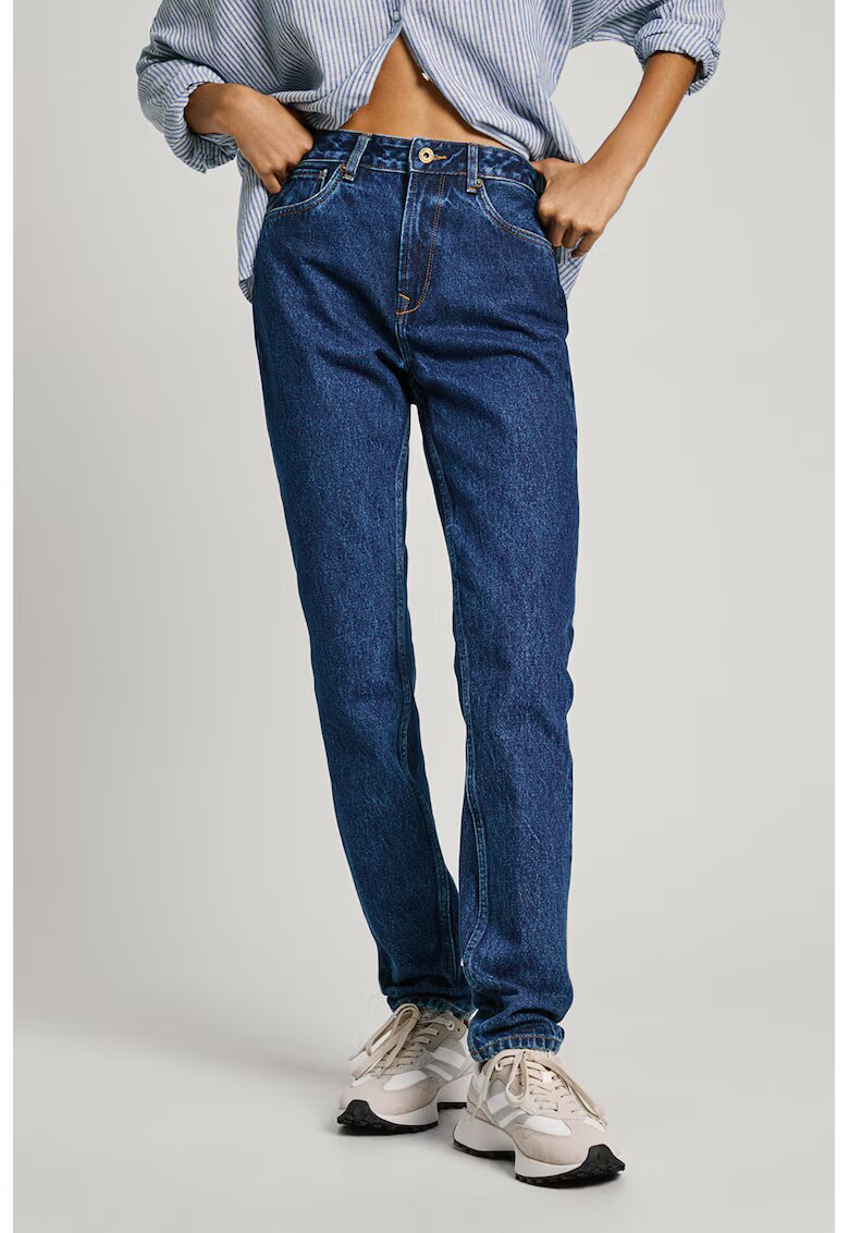 Pepe Jeans London Дънки с висока талия и стеснен крачол