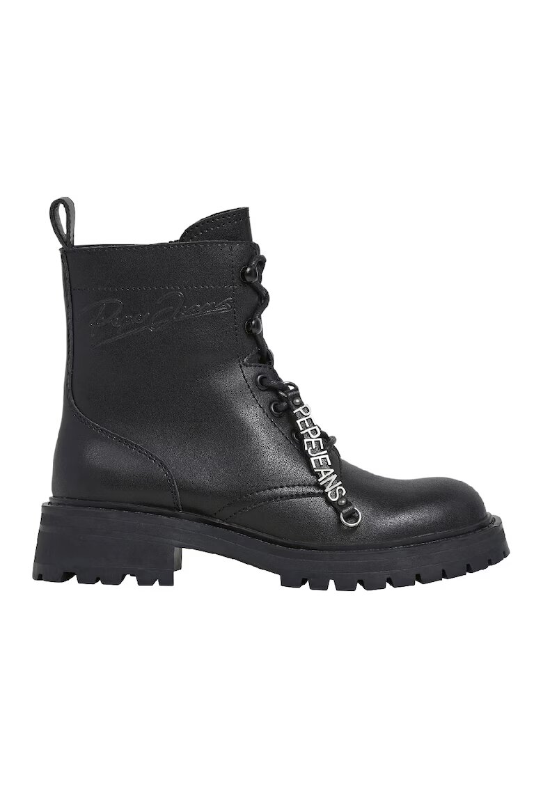 Pepe Jeans London Кожени боти с цип