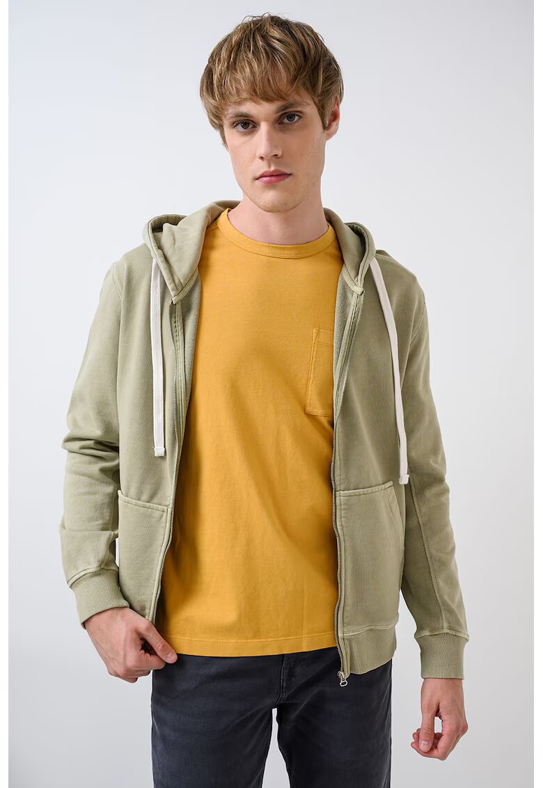 Pepe Jeans London Памучно худи Jasper с цип