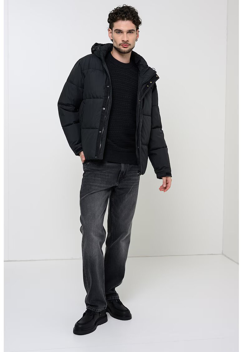 Pepe Jeans London Пухено яке Thick с качулка