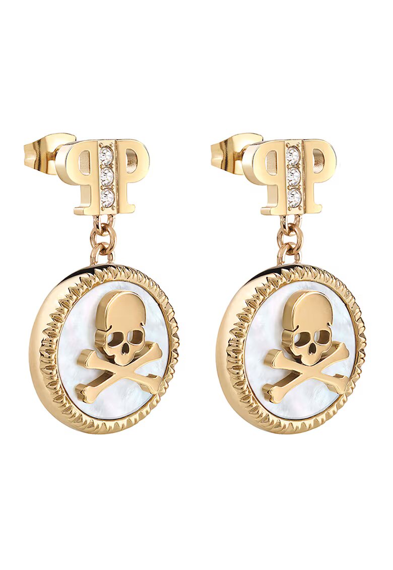 Philipp Plein Висящи обеци с кристали