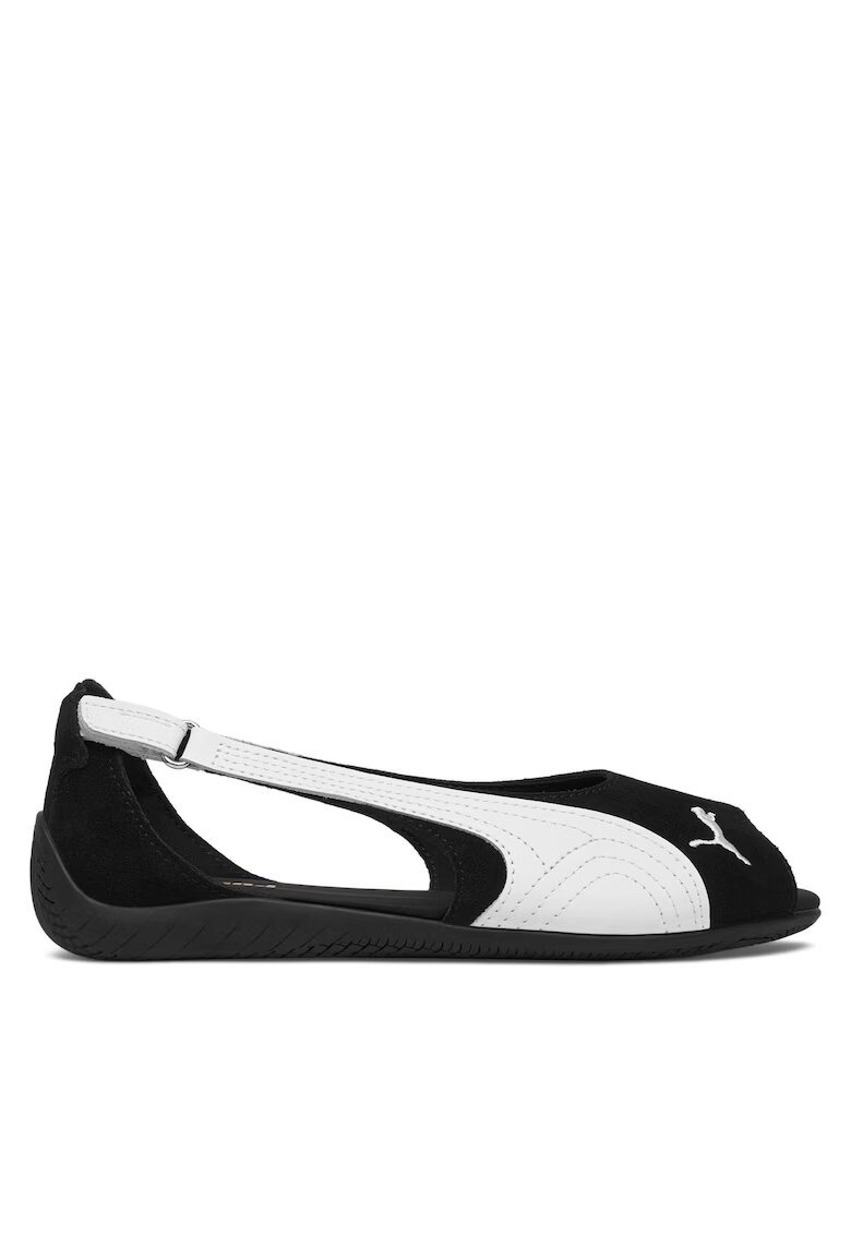 Puma Балеринки 404839 - Естествена кожа - Черно/Бяло