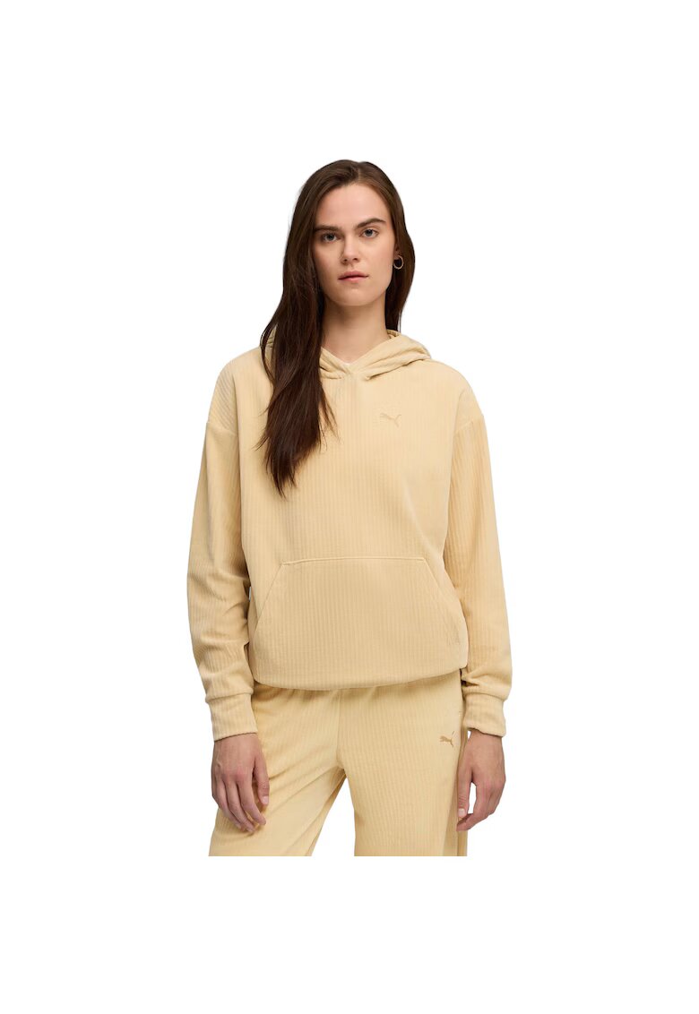 Puma Дамски суичър Ess Elevated Comfort Velour Rib Hoodie