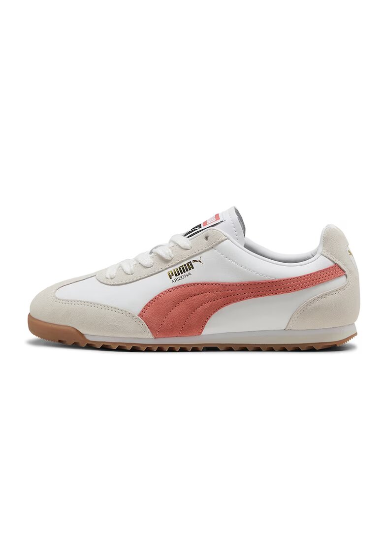 Puma Кожени спортни обувки Arizona Retro - Слонова кост/Тъмносин