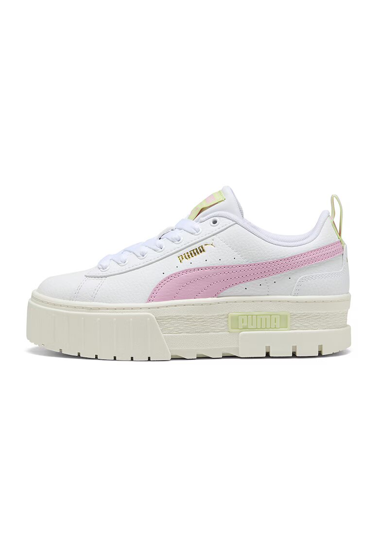 Puma Кожени спортни обувки Mayze със синтетика