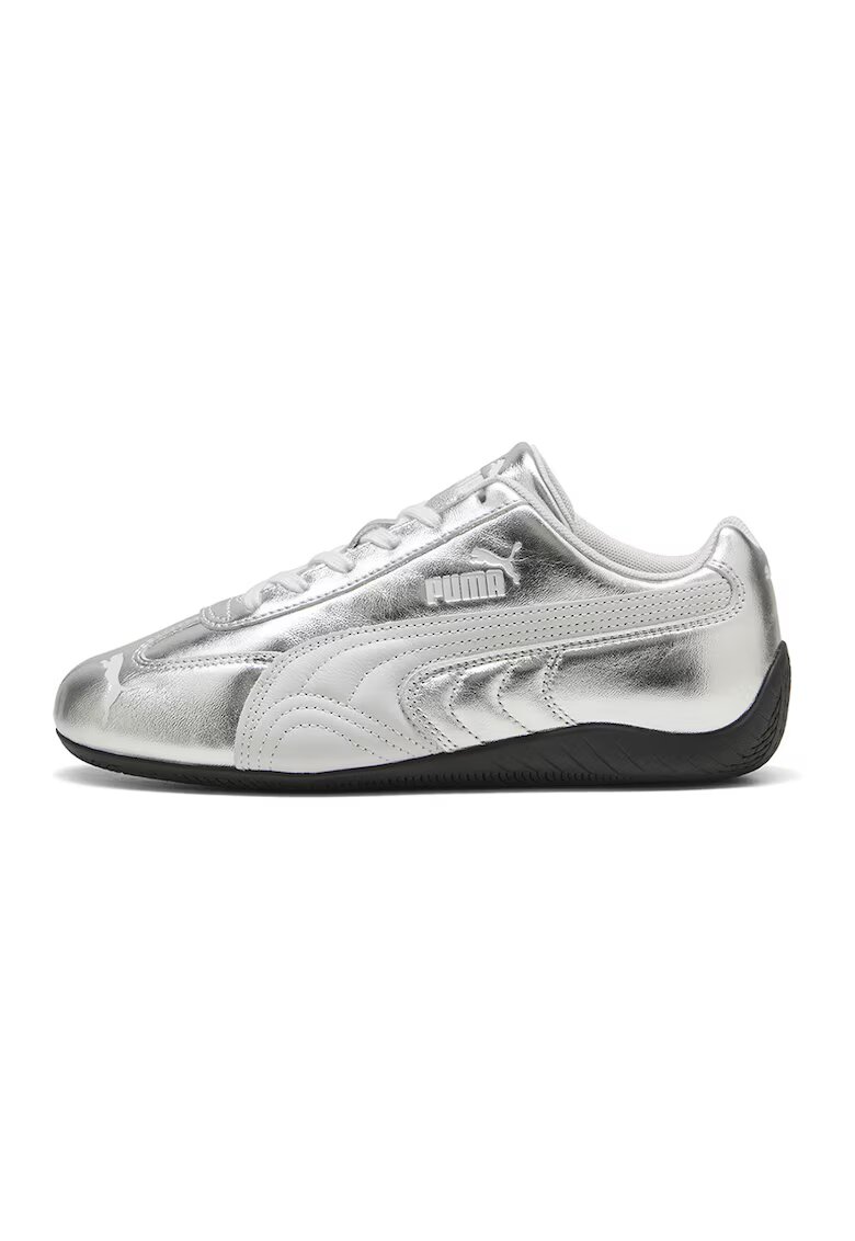 Puma Кожени спортни обувки Speedcat с метализиран ефект