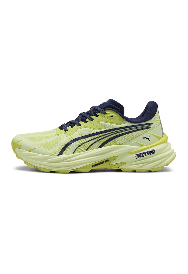 Puma Мрежести обувки Fast-Trac NITRO 4 за бягане - Ултрамарин синьо/Лайм зелено/Шам фъстък зелено