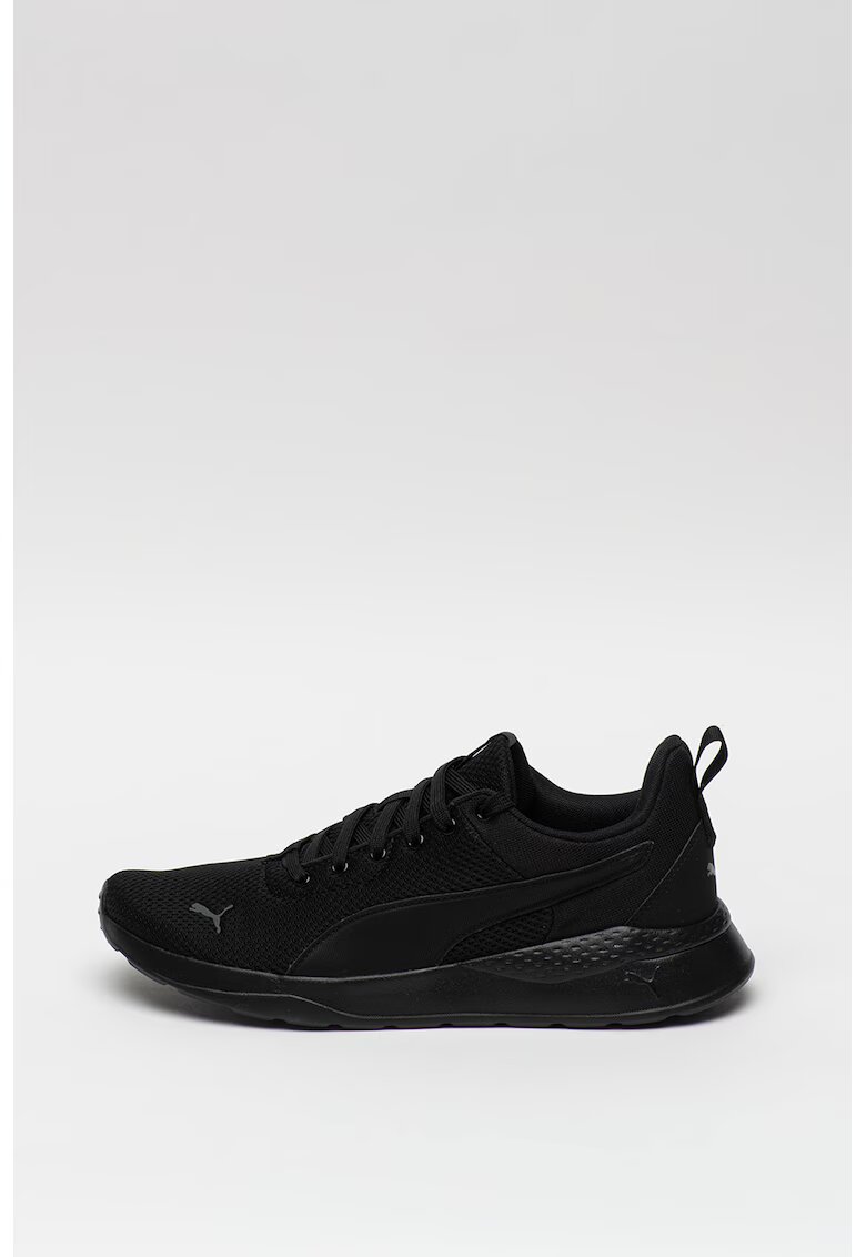 Puma Мрежести спортни обувки Anzarun Line с еко кожа - Бял/Черен