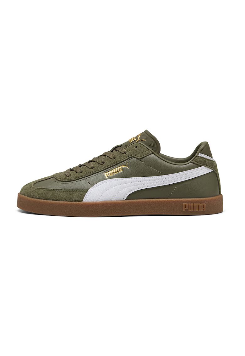 Puma Спортни обувки Club II Era от велур и еко кожа - Бял/Черен/Светло