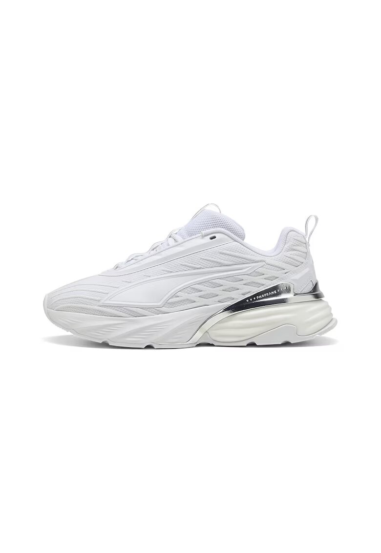 Puma Спортни обувки Fade Nitro V1 с мрежеста материя - Бял/Петролно синьо