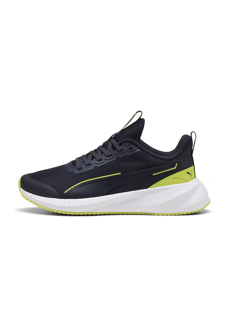 Puma Спортни обувки Flyer Lite 3 с мрежа и лого - Ултрамарин синьо/Лайм зелено