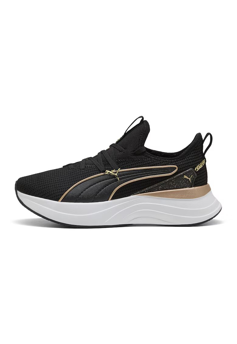 Puma Спортни обувки от текстил Softride Sabrina - Светло сив/Бял