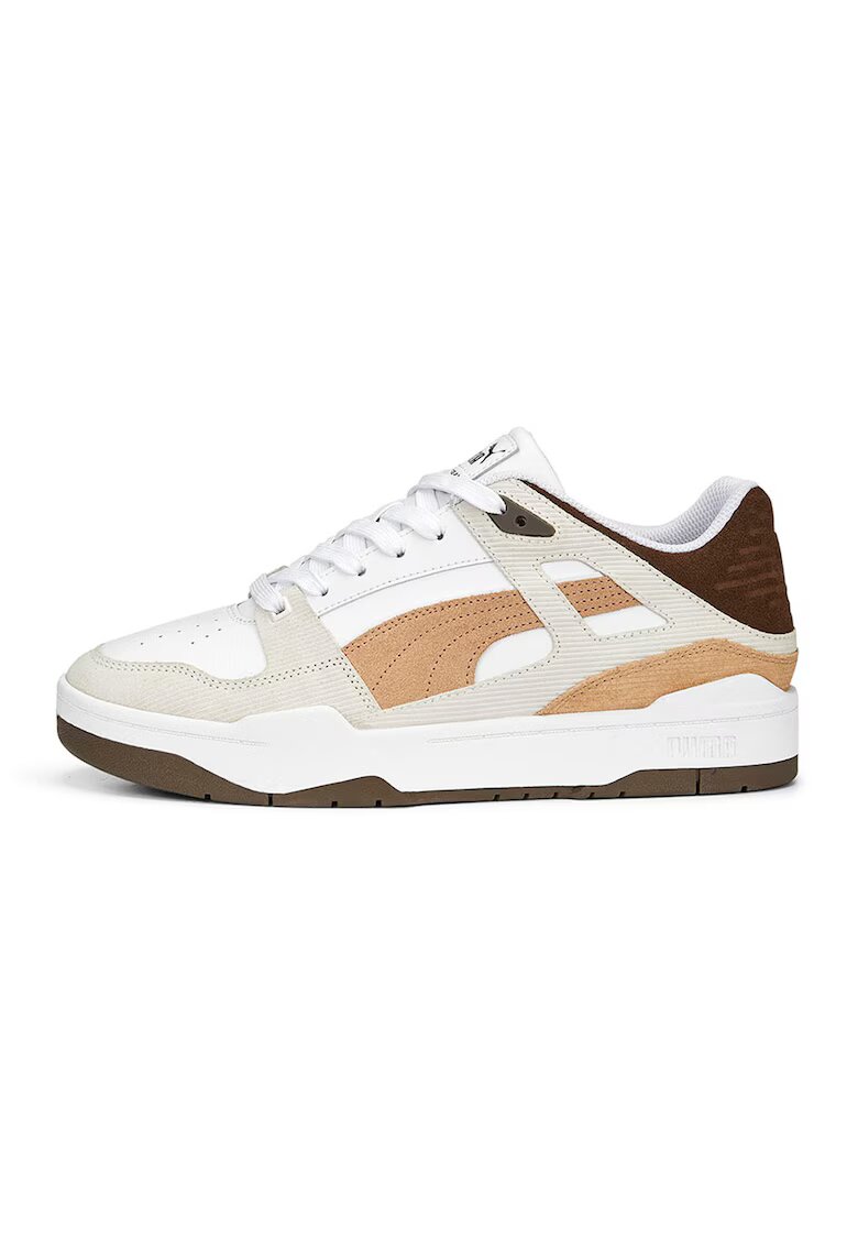 Puma Спортни обувки Slipstream Cord с кожа - Бял/Кафяв
