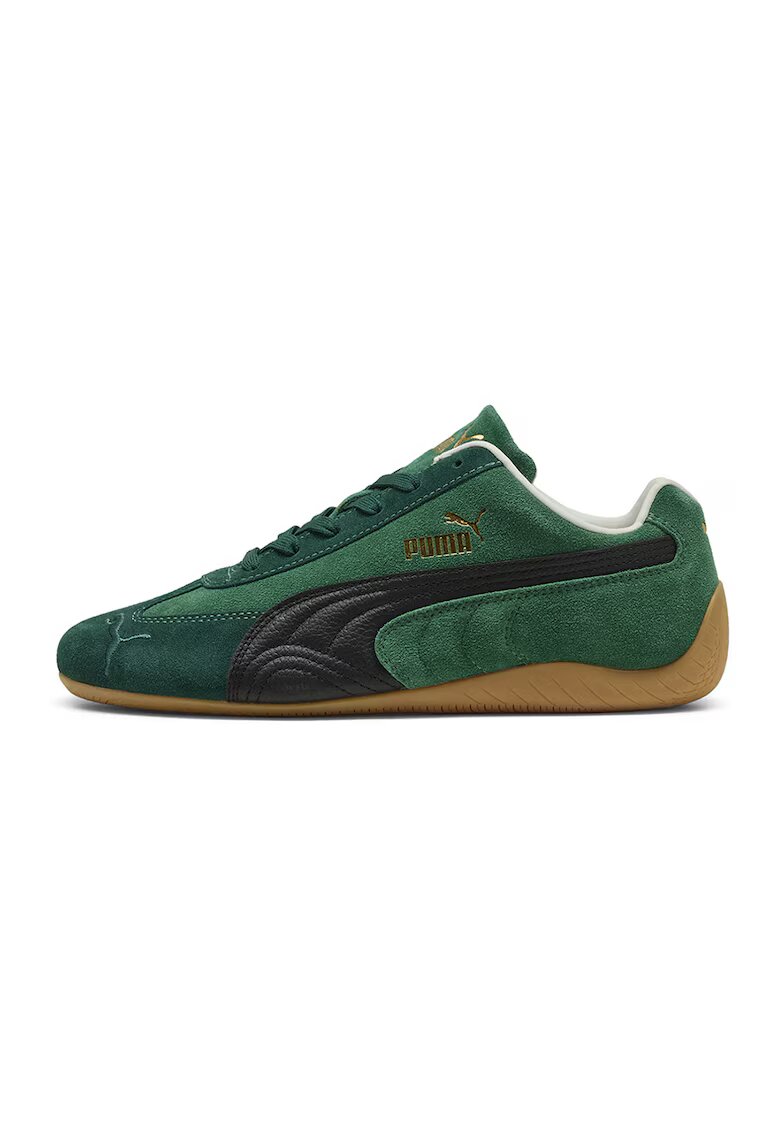 Puma Спортни обувки Speedcat от велур и кожа - Черен/Мандарина
