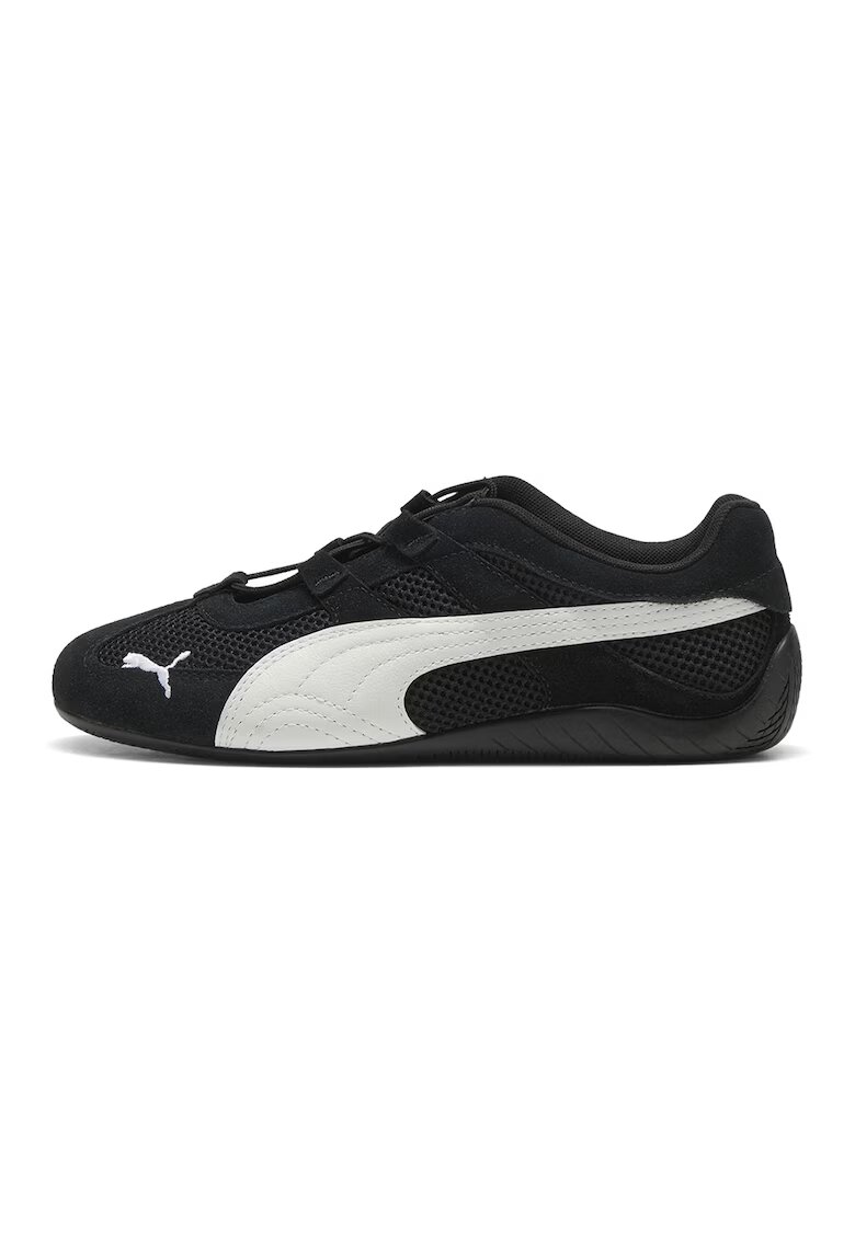 Puma Спортни обувки Speedcat с велур - Бял/Черен