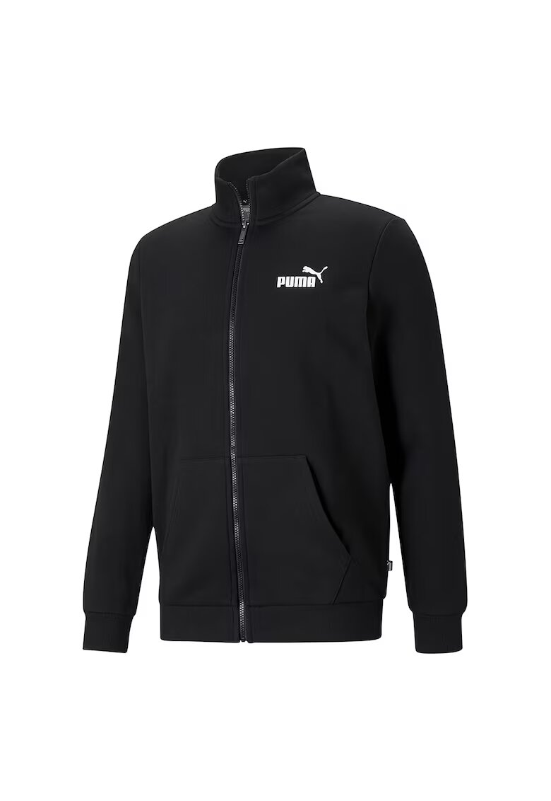 Puma Суитшърт ESS Track с цип - Бял/Черен