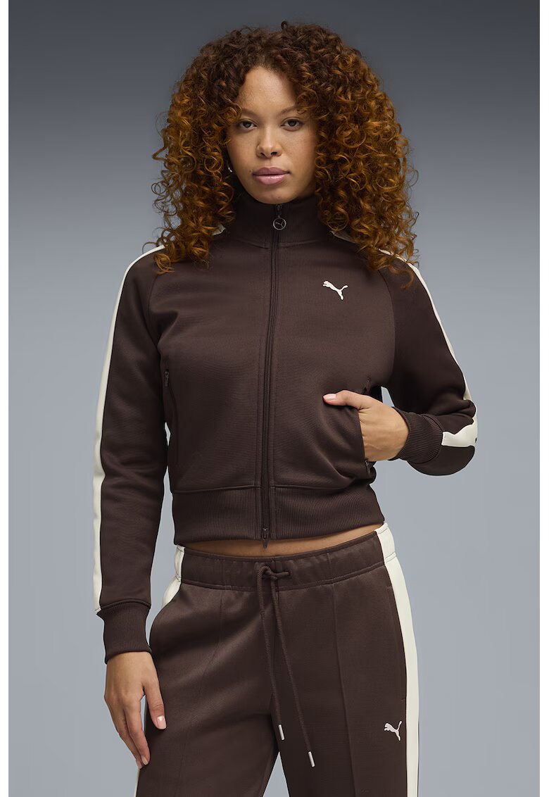 Puma Суитшърт T7 Always On с цип - Черен/Бял