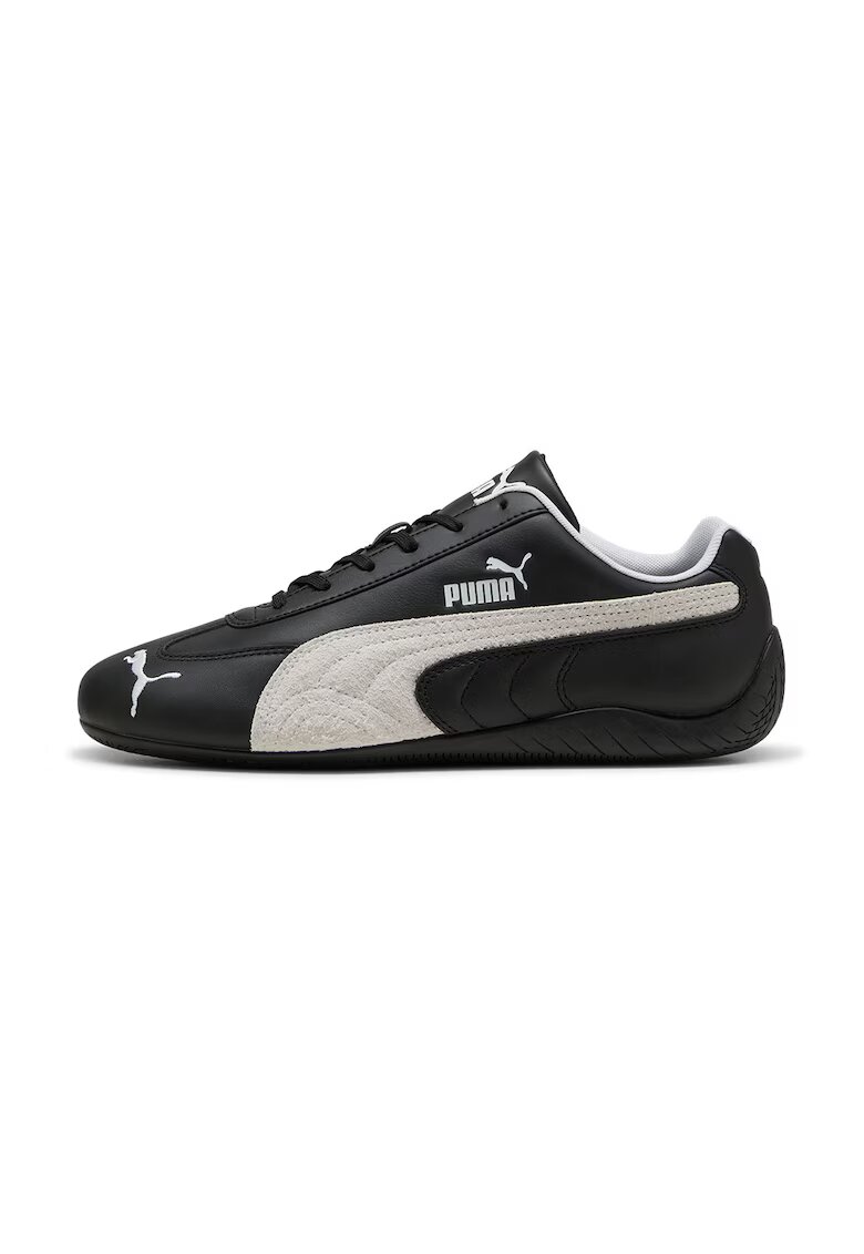 Puma Унисекс спортни обувки Speedcat от кожа - Бял/Черен