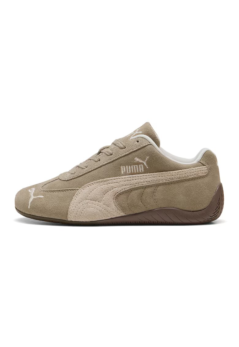 Puma Велурени спортни обувки Speedcat Elevated - Слонова кост/Бежов