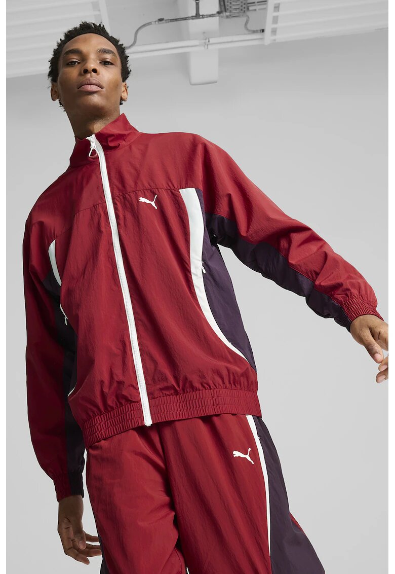 Puma Яке Celebrator в цветен блок - Бял/Черен