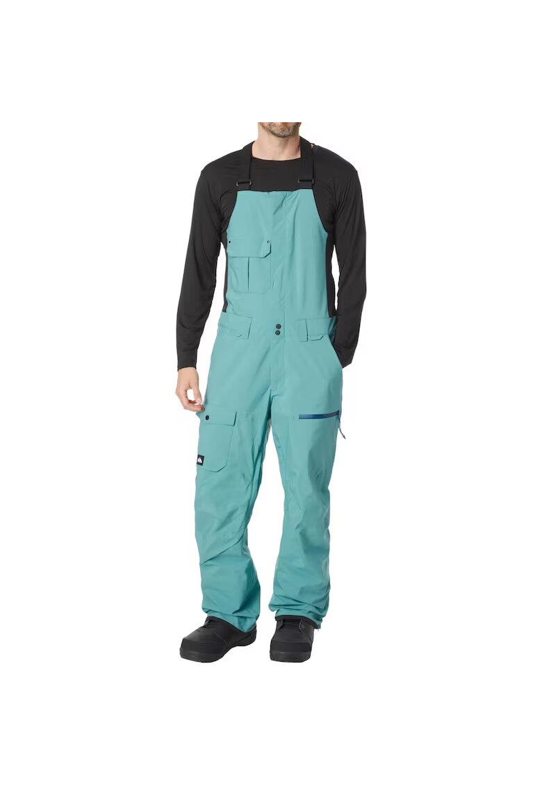 Quiksilver Blue 100% полиестер Водоустойчиви зимни спортни панталони Utility Bib Set
