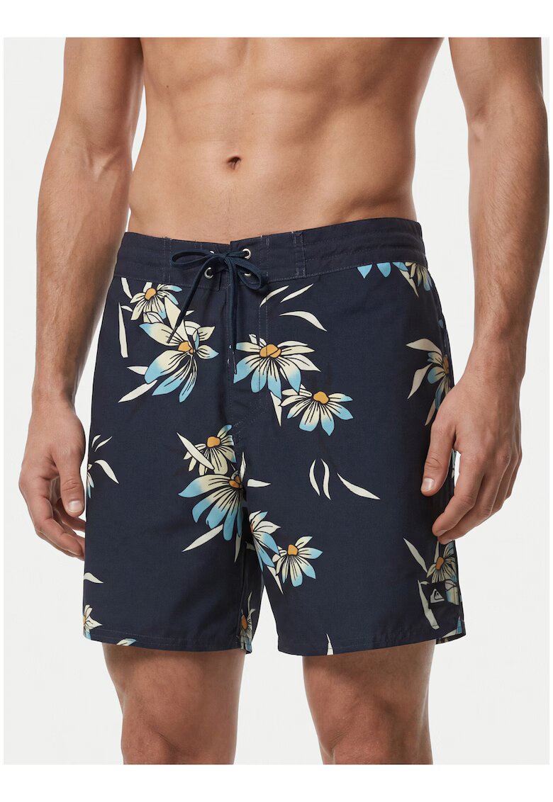 Quiksilver Мъжки бански шорти - флорални - многоцветни - рециклиран полиестерен материал