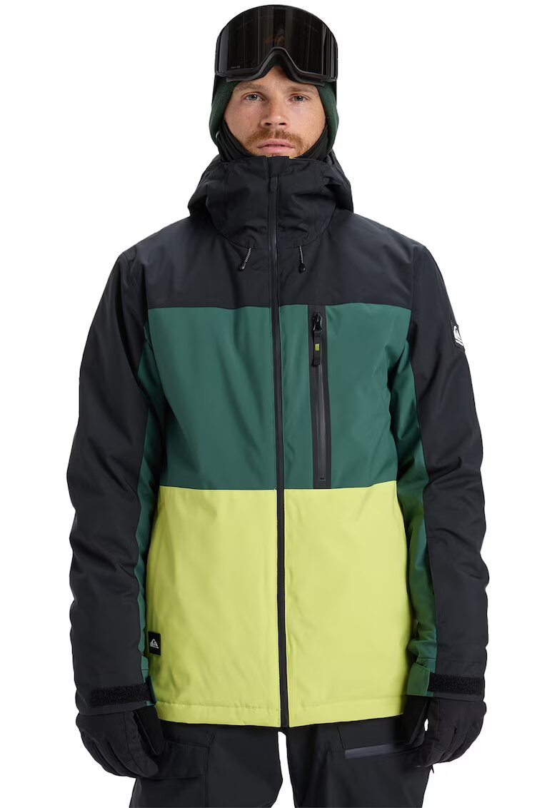 Quiksilver Ски яке Sycamore Block - Зелен/Черен
