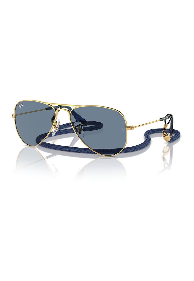 Ray-Ban Слънчеви очила Aviator с метална рамка - Златист/Тъмносин