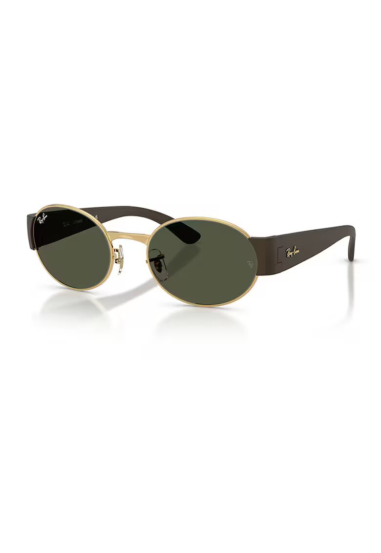 Ray-Ban Унисекс овални слънчеви очила - Черен/Сребрист