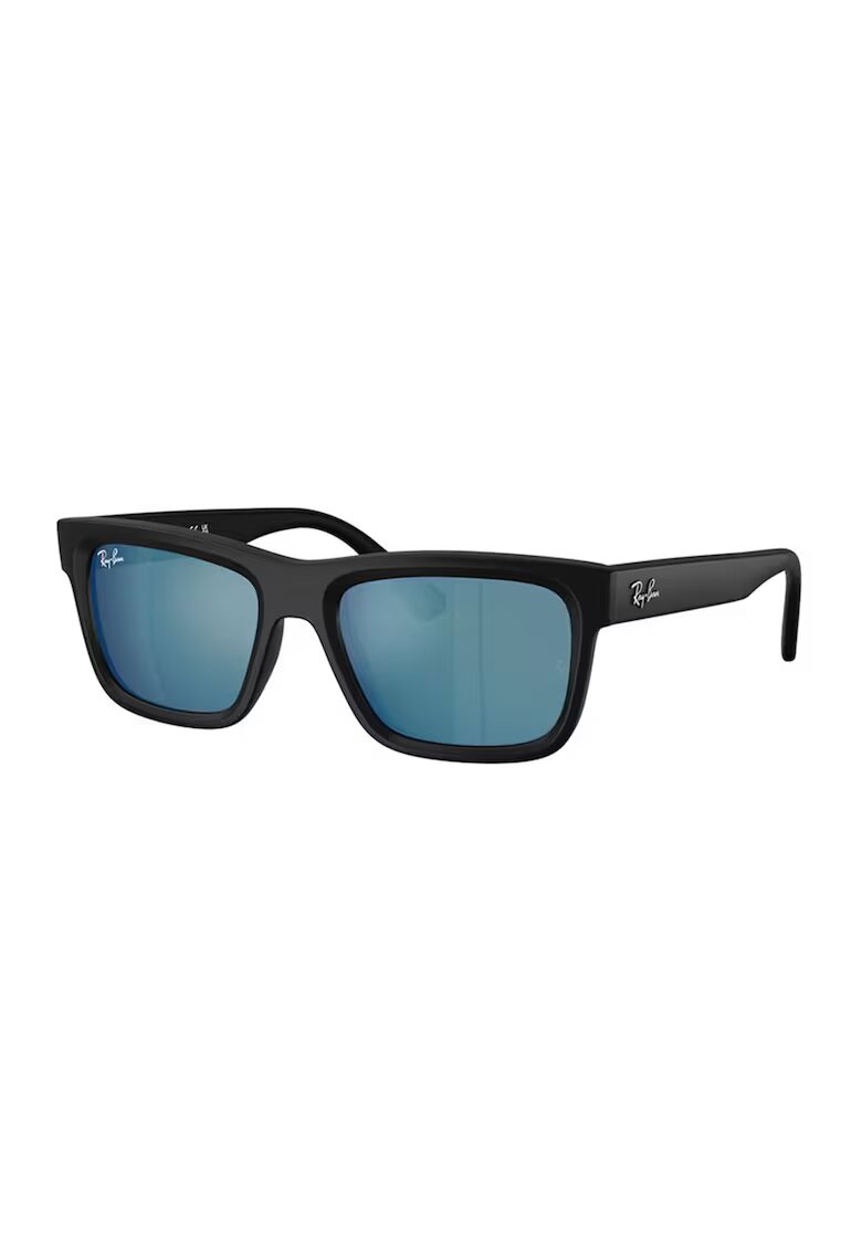 Ray-Ban Унисекс правоъгълни слънчеви очила - Черен/Сребрист