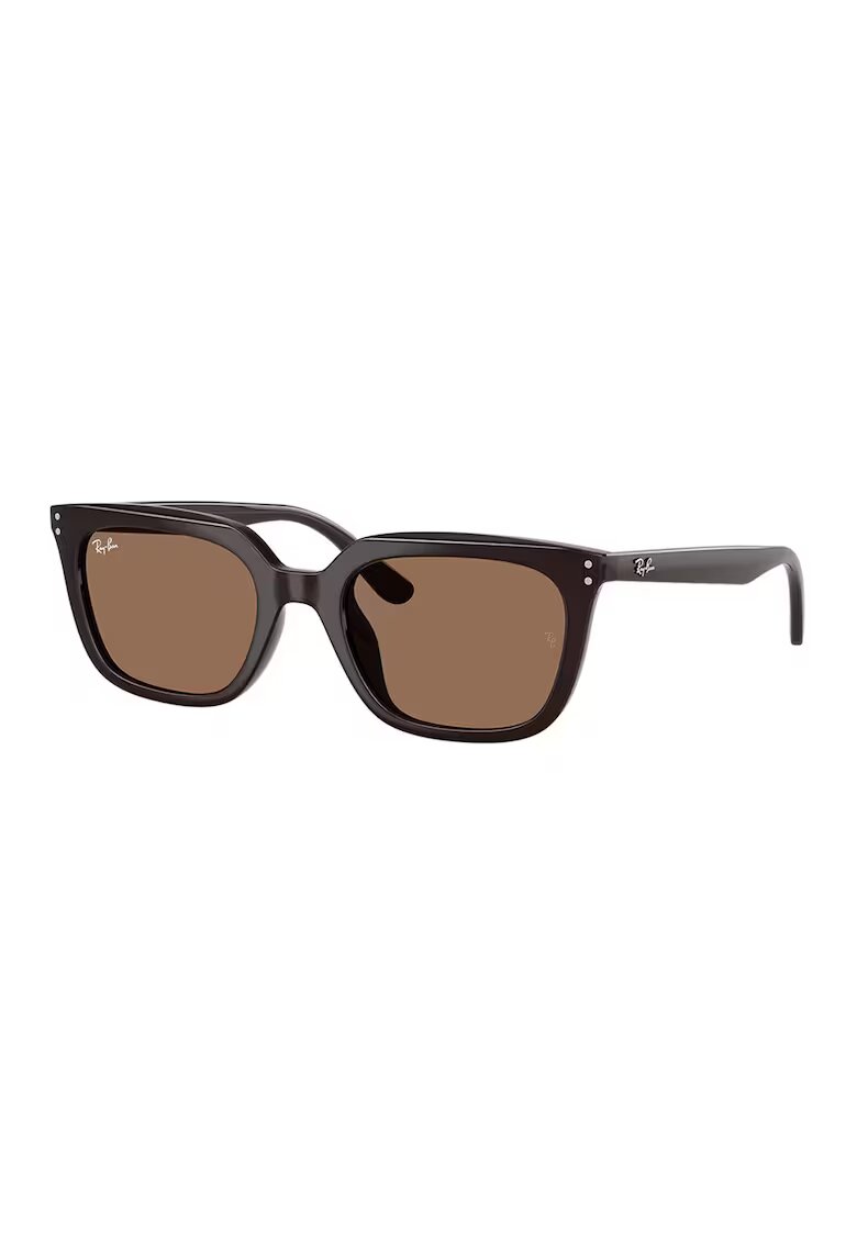Ray-Ban Унисекс слънчеви очила Wayfarer с плътни стъкла - Черен/Сребрист