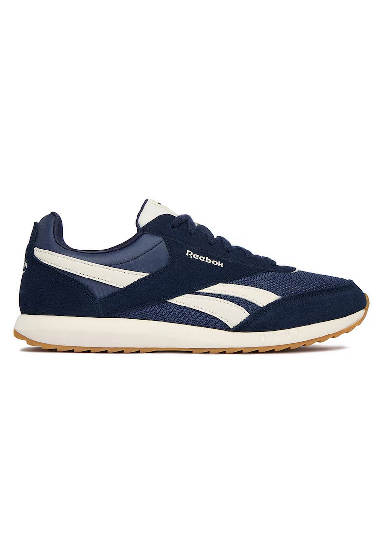 Reebok Мъжки спортни обувки - велур и текстил - бял и син - удобни